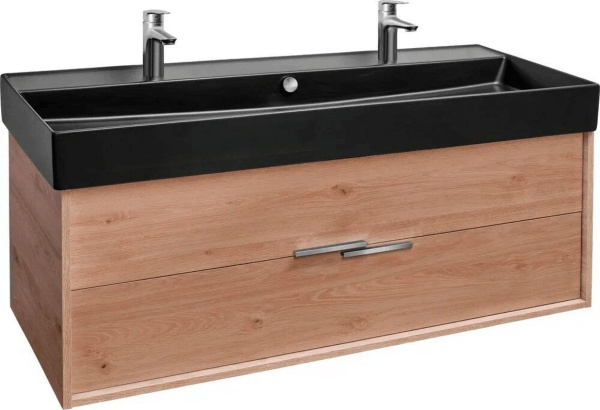 EB1669-E75-E75  VIVIENNE Тумба для раковины 120 см, к. дуб давос натуральный, ф. дуб давос натуральный 