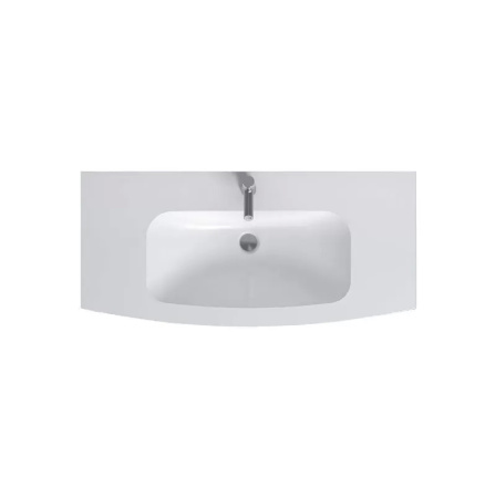 EB1885RU-DE1 Nona Nona стеклянная раковина, матовый белый, 100 см, 1 раковина 