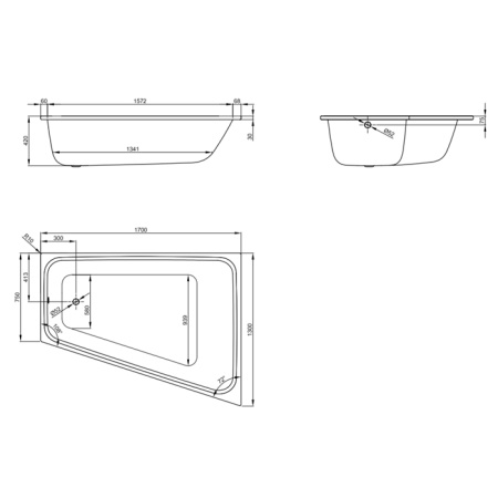BETTE Ножки для ванн Arco/Home Oval/One Hjghline/Pool/Spa/Space L регулируемые (комплект) (СО склада продаем только с ВАННОЙ ARCO) 
