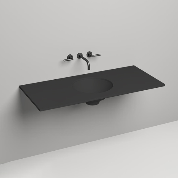 SALINI Столешница 1200х500х15 мм, из материалв S-Stone, цвет  матовый RAL 9011 