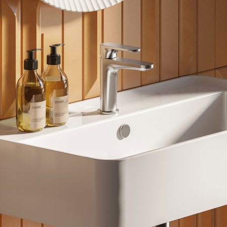 Artceram RODOLFO 80  Раковина накладная/подвесная  80х45 см, с 1 отв под смеситель, без слив перелива, цвет белый.+покр SANIGLAZE 