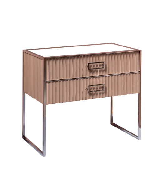 Тумба MONACO 100см  h84см  капучино глянец  +  хром   под раковину моноблок 