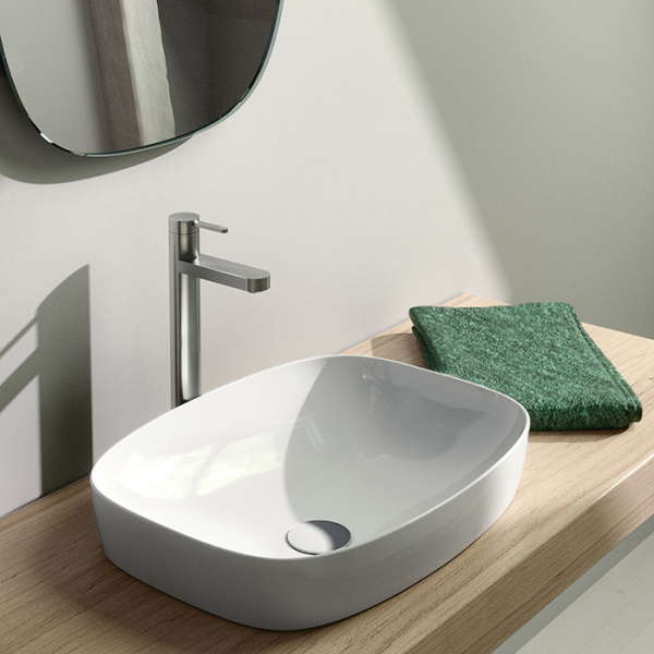 Catalano ALVEA Раковина 50x38 встраиваемая, без отв. под смеситель, покрытие Cataglaze+, цвет белый глянцевый 