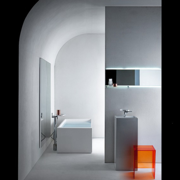 Laufen Kartell Ванна 1700x860x440мм, свободностоящая, с слив-переливом с подсветкой,  сист. подъема, материал: композит, цвет: белый 