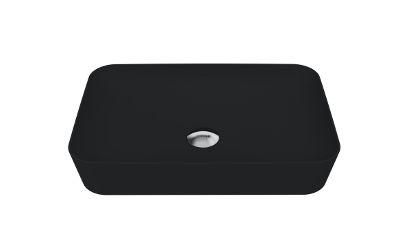 CREAVIT Раковина мебельная накладная (40*60 см) ЧЕРНАЯ МАТОВАЯ UL060.H0000 
