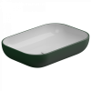 Раковина накладная биколор 60x42 см GSG Ceramic Design Easy EALAVRE60BI000/036, Smeraldo Matt