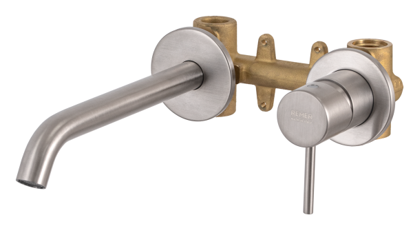 Смеситель для раковины Remer X Style X15PLXV, сталь 