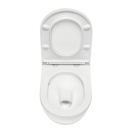 TECE Комплект TECEspring Base, панель смыва с круглыми кнопками, черн. мат., унитаз модель R 