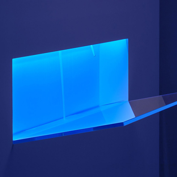 ANTONIO LUPI BATTIGIA Раковина встраиваемая в стену 1800х515х607мм, с подсветкой, смеситель, донный клапан, сифон, Corian, стекло прозрачн, цвет белый 