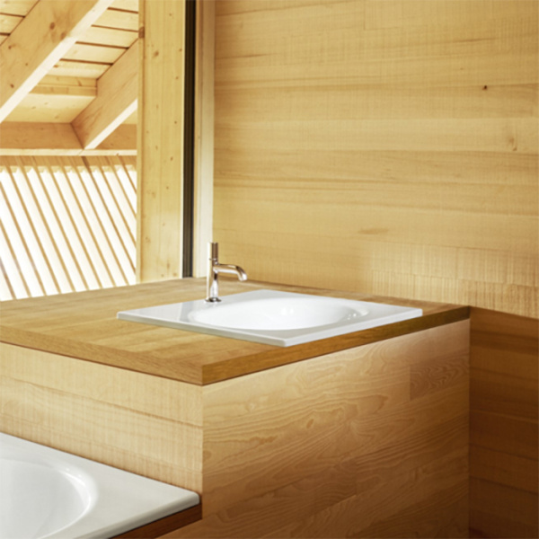 BETTE COMODO Раковина встраиваемая на столешницу  600×495×120 мм,  с 1 отв под смес, с крепл. в компл.цвет белый (СПЕЦЦЕНА со склада) 