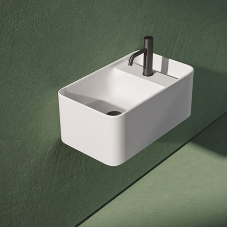 ARTCERAM BROOKLYN Раковина накладная 60х35х25 мм, без отв под смеситель, цвет белый+покр SANIGLAZE 