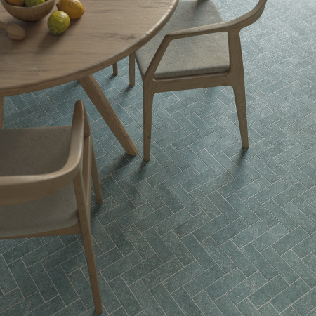  Стоун Даст Тил/бирюзовый матовый 5x15 (66 шт/0,469/0,007 м2) 