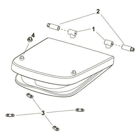 TECEone Сиденье для унитаза съемное, цвет белый 