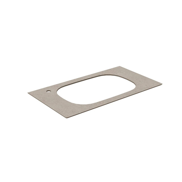 Kerama Marazzi MAGICA Столешница из керамогранита для раковин, встраиваемых сверху Риккарди 90 см, бежевый матовый 