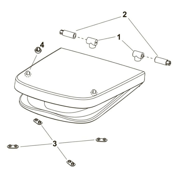 TECEone Сиденье для унитаза съемное, цвет белый 