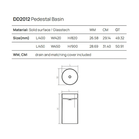 DEA DESIGN Washbasins Раковина напольная 40x40xh82 см, материал: Glasstech прозрачная смола, цвет: Sunset R1 
