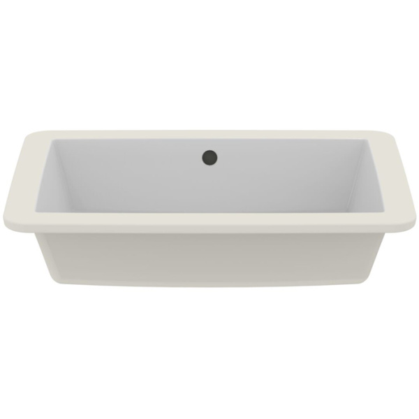 Ideal Standard Strada Раковина 595х440 мм, прямоугольная с переливом, встраиваемая снизу без отв. под смес., с крепежом, цвет: белый глянец 