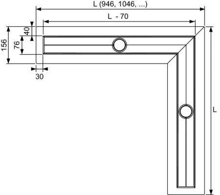 TECE Сифон, 0,7 л/c.(с нашего склада продаем в комплекте с каналами и по запросу без) 