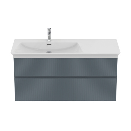 Ideal Standard La Dolce Vita Раковина 1260х535хh145 мм, подвесная/накладная, ассиметричная, чаша слева, 1 отв, с переливом, без крепежа, цвет: белый 