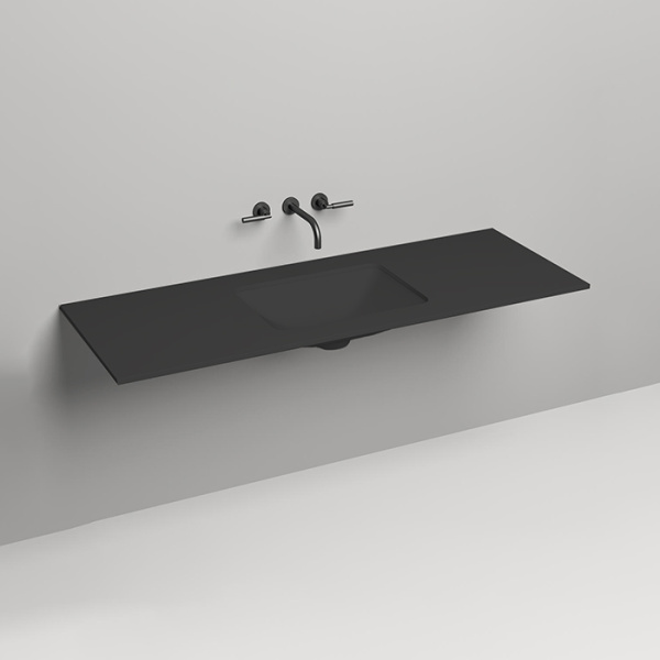 SALINI Столешница 1500х500х15 мм, из материалв S-Stone, цвет  матовый RAL 9011 