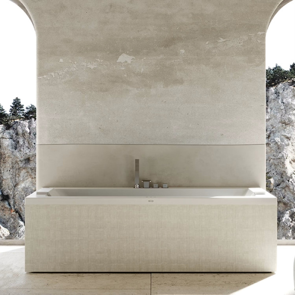 Jacuzzi Sharp Double  Ванна Rainbow&Clean System 190x90x57см, гидромассажная, свободностоящая,  без панелей,без смесителя, цвет: белый/хром 