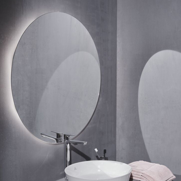 Ideal Standard Conca Круглое зеркало с диаметральной светодиодной подсветкой 800 x 26 x 800 мм, 7,4 кг neutral 