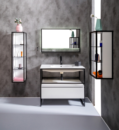 Тумба под консоль LOFT 100 белый, 1 полка 