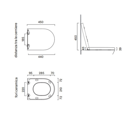 Catalano SFERA-ZERO Сиденье AVVOLGENTE, цвет белый глянцевый 