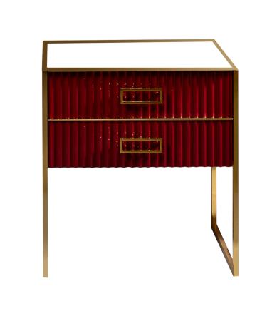 Тумба MONACO 80см  h84см  бордо глянец  +  золото   под раковину моноблок 