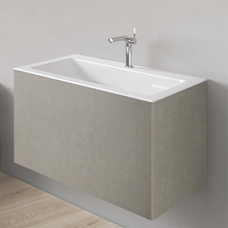 BETTE Loft  Раковина встраиваемая сверху  800х495х100 мм, без перелива, с 1 отв под см. цвет белый 