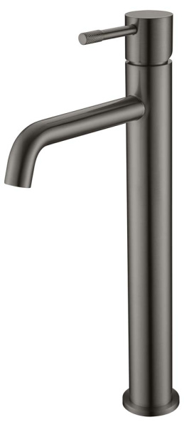 Смеситель для умывальника высокий, Uno. Gun Metall 