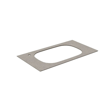 Kerama Marazzi MAGICA Столешница из керамогранита для раковин, встраиваемых сверху Риккарди 90 см, серый матовый 