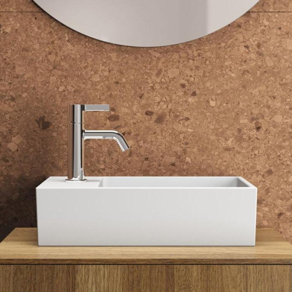 Ideal Standard Extra Раковина 450х250xh120 мм, подвесная, с отв. под смес. слева и переливом, с крепежом цвет: белый глянец 