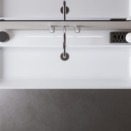 Catalano PREMIUM Раковина 120x47, без отв. под смеситель, покрытие Cataglaze+, цвет белый глянцевый 