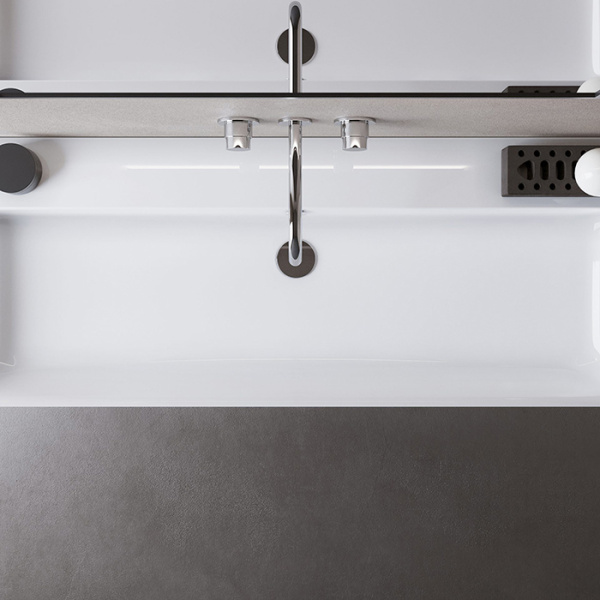 Catalano PREMIUM Раковина 120x47, без отв. под смеситель, покрытие Cataglaze+, цвет белый глянцевый 