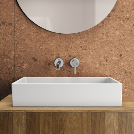 Ideal Standard Extra Раковина 600х400хh125 мм, накладная прямоугольная, без перелива и отв. под смес., с крепежом, цвет: белый глянец 