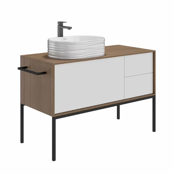 Kerama Marazzi Раковина ARTBASIN Sabbia накладная 50*36,6*18см, без отв. под смеситель, без перелива, белая глянцевая 